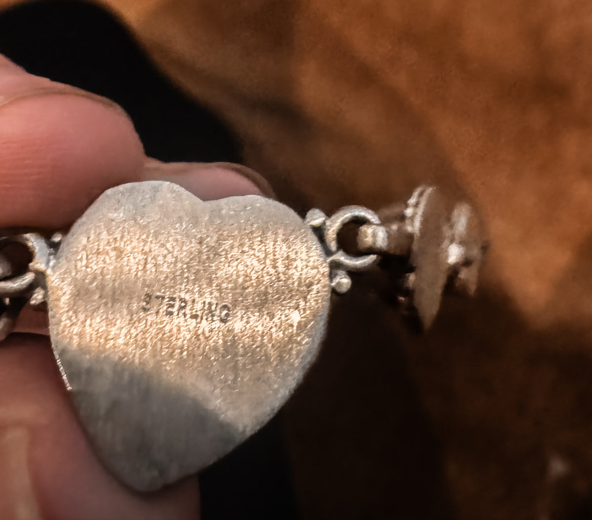 Pilot mountain turquoise heart necklace
