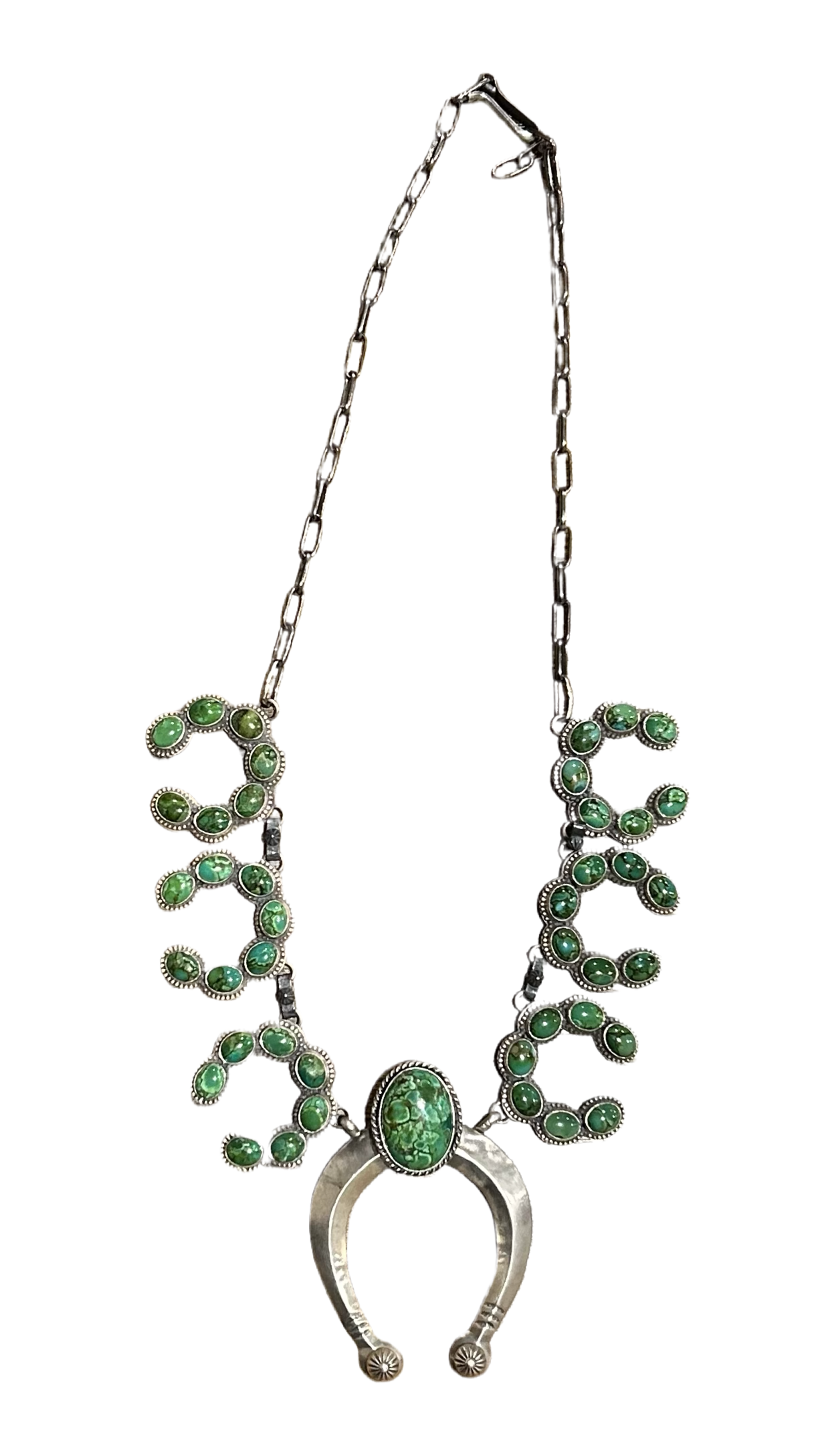 Sonoran Gold Turquoise 7 Naja Native Made Necklace