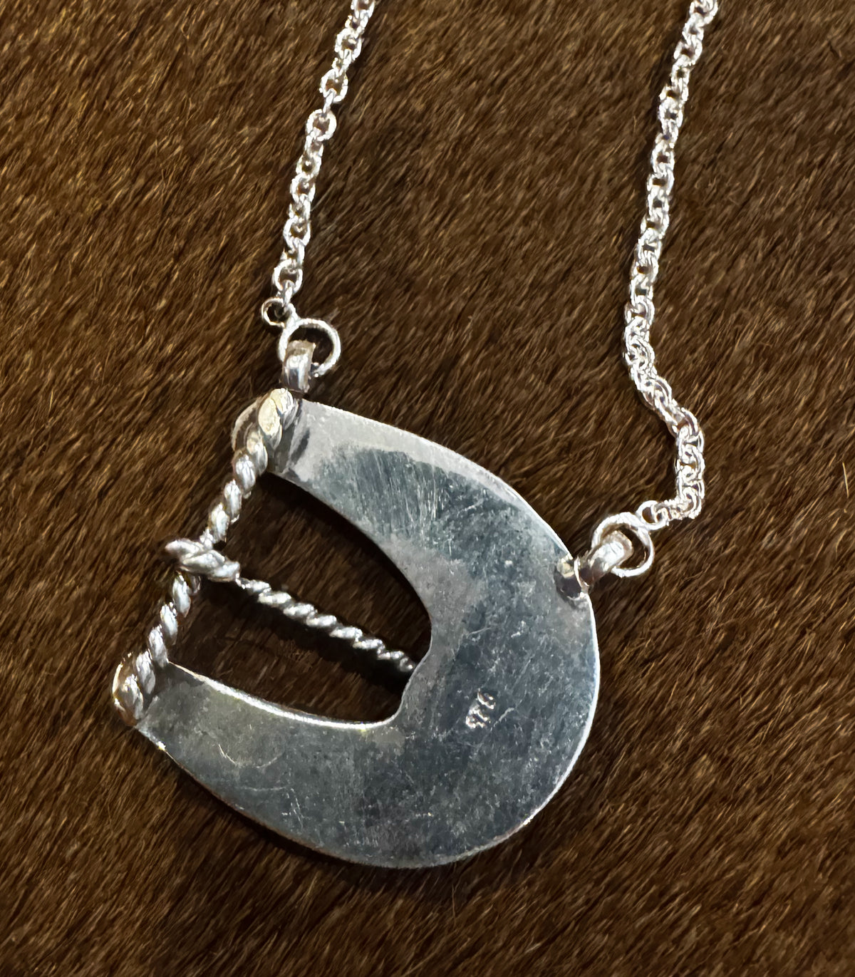 Palomino Turquoise belt buckle necklace