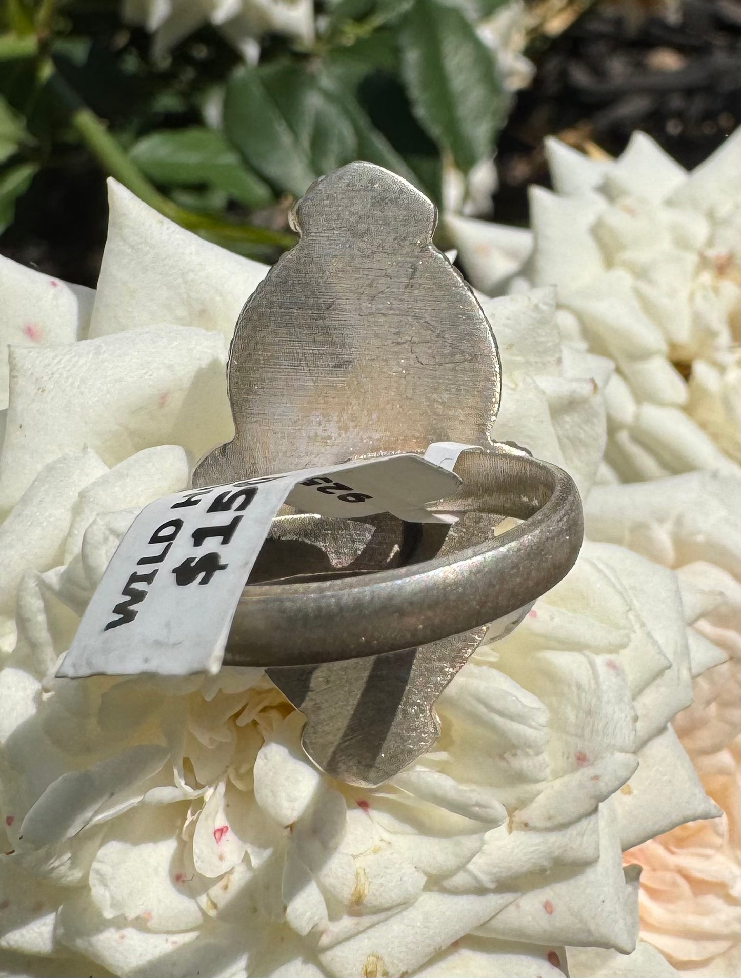 Wild Horse Jasper Double Heart Ring