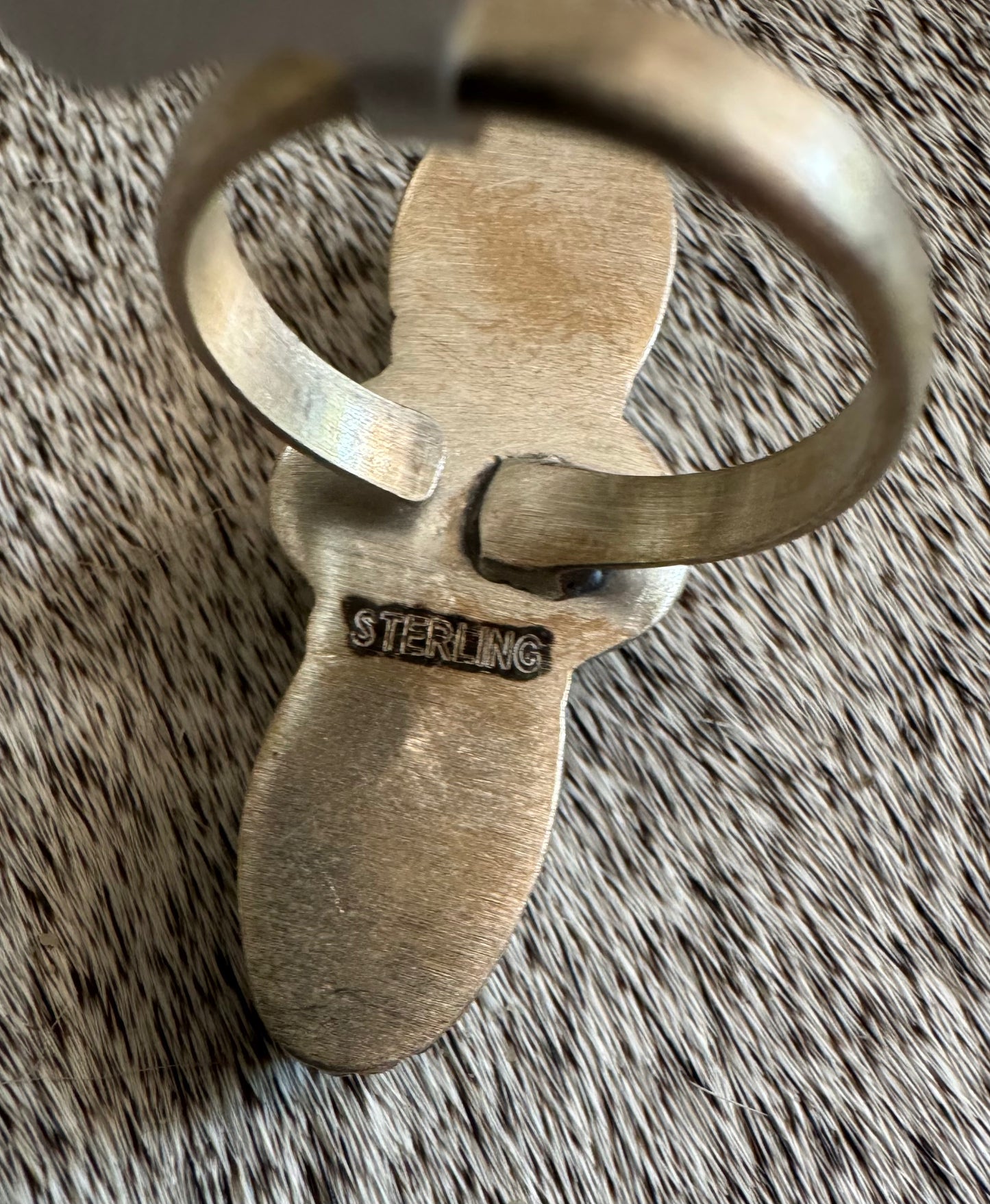 Triple White Water Turquoise Crawler Ring