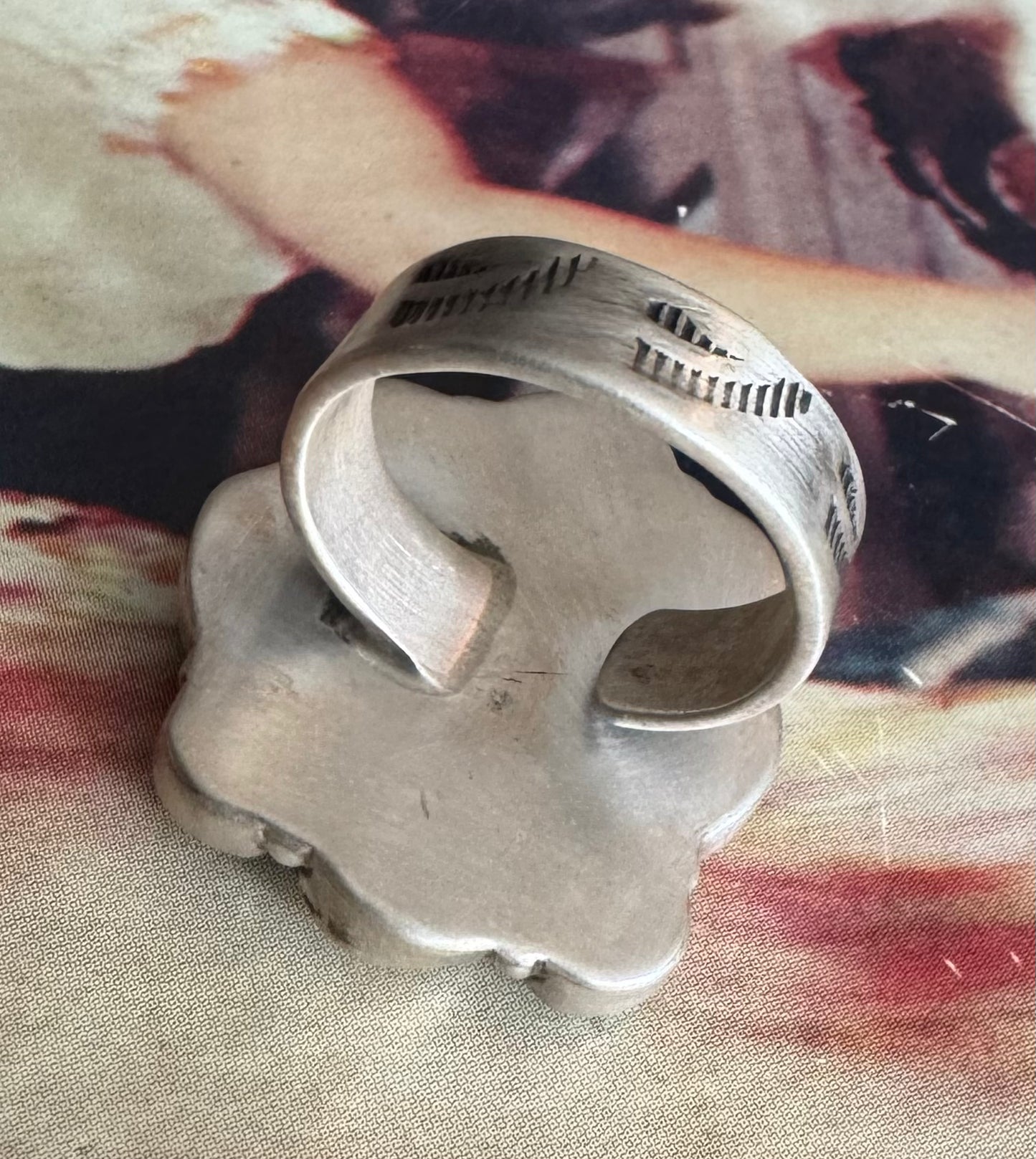 Kingman & white buffalo adjustable ring