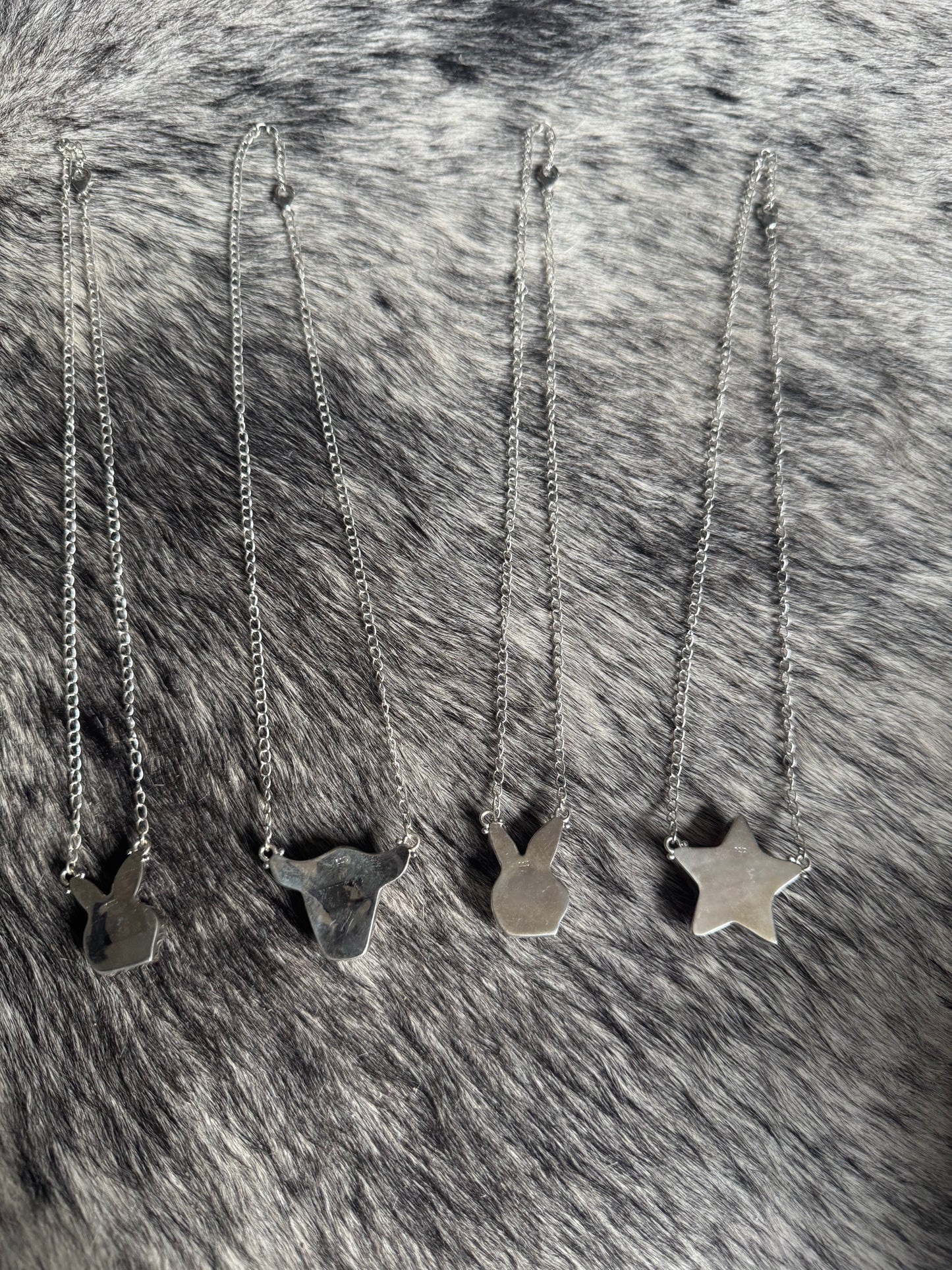 Pool ball sterling silver necklaces