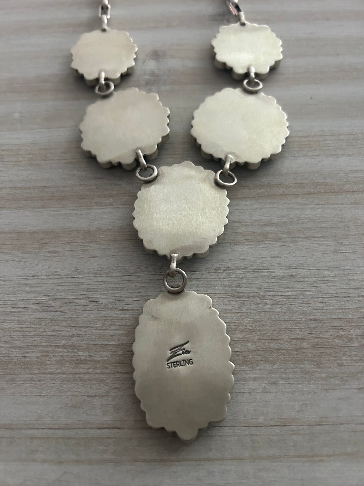 Sonoran Gold 6 cluster lariat necklace