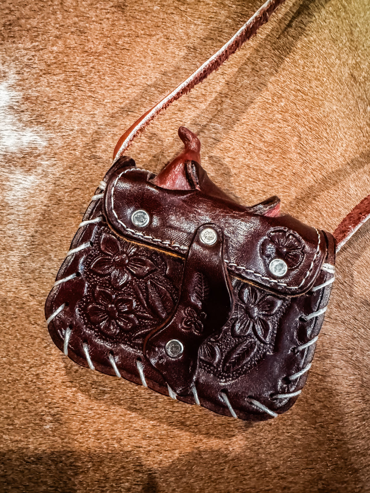 Mini saddle purse (for cards or kids)
