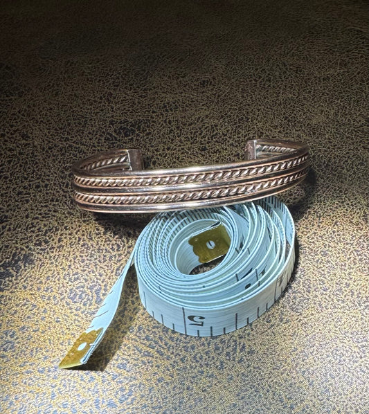 Twisted Fine Copper Cuff