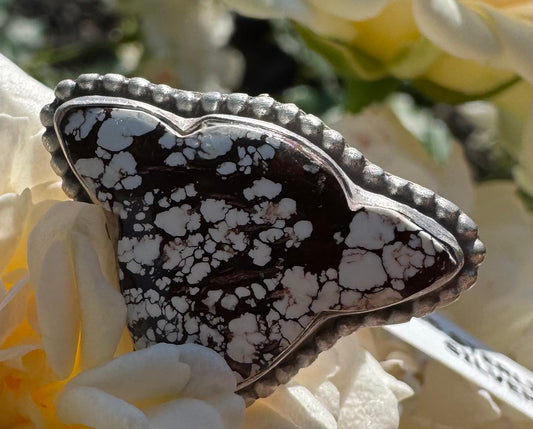Wild Horse Jasper Adjustable Cow Ring