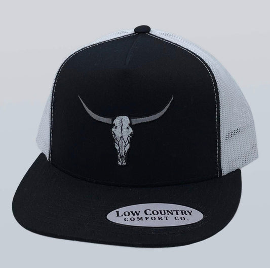 Steer skull ball cap