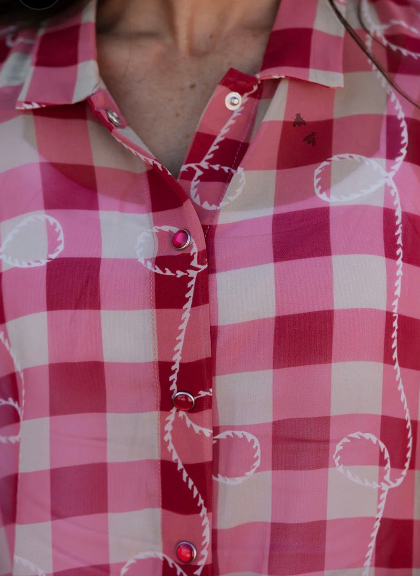 SQUARE DANCE *GINGYROPE Lightweight Women’s Top