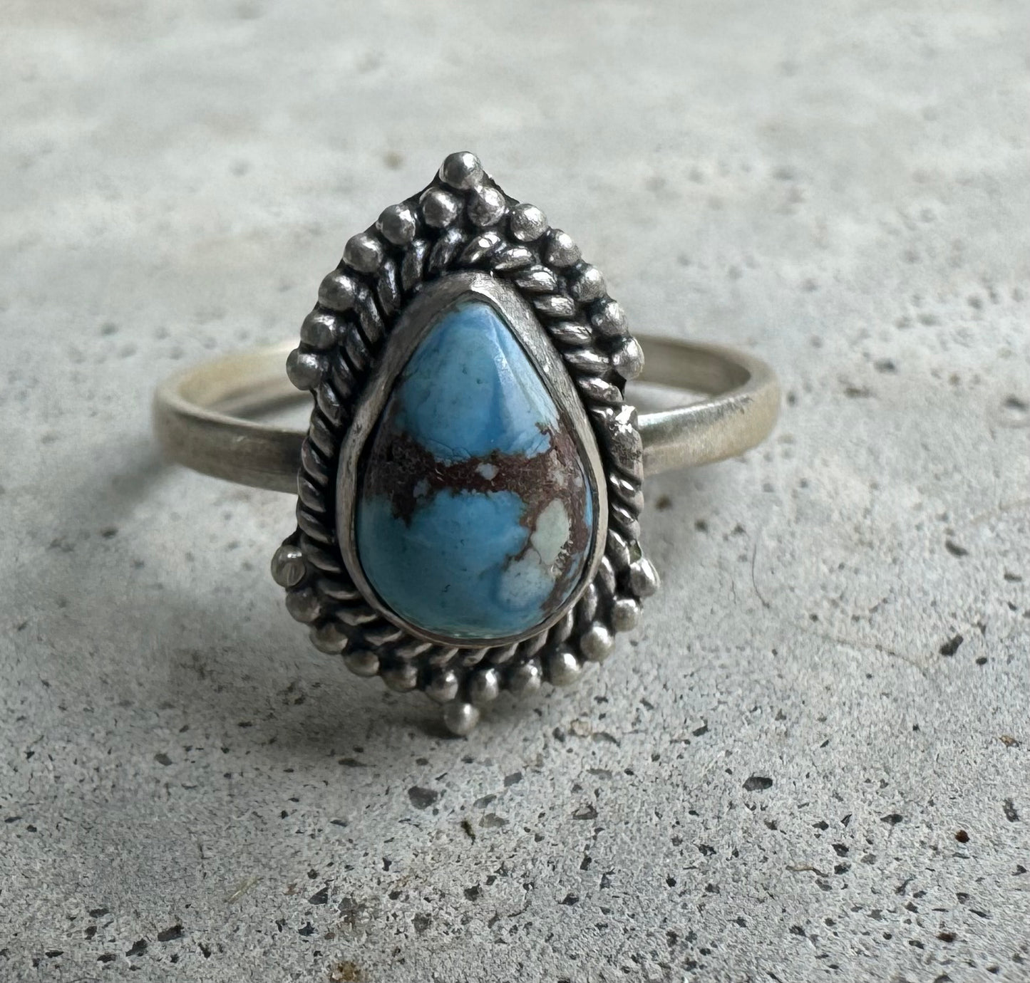 Size 9 Golden Hills Turquoise Ring