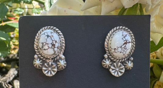 Wild Horse Jasper studs