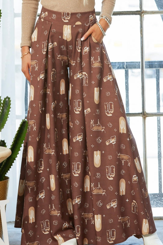 “Stock Yard Gurl” Wide Leg Pants