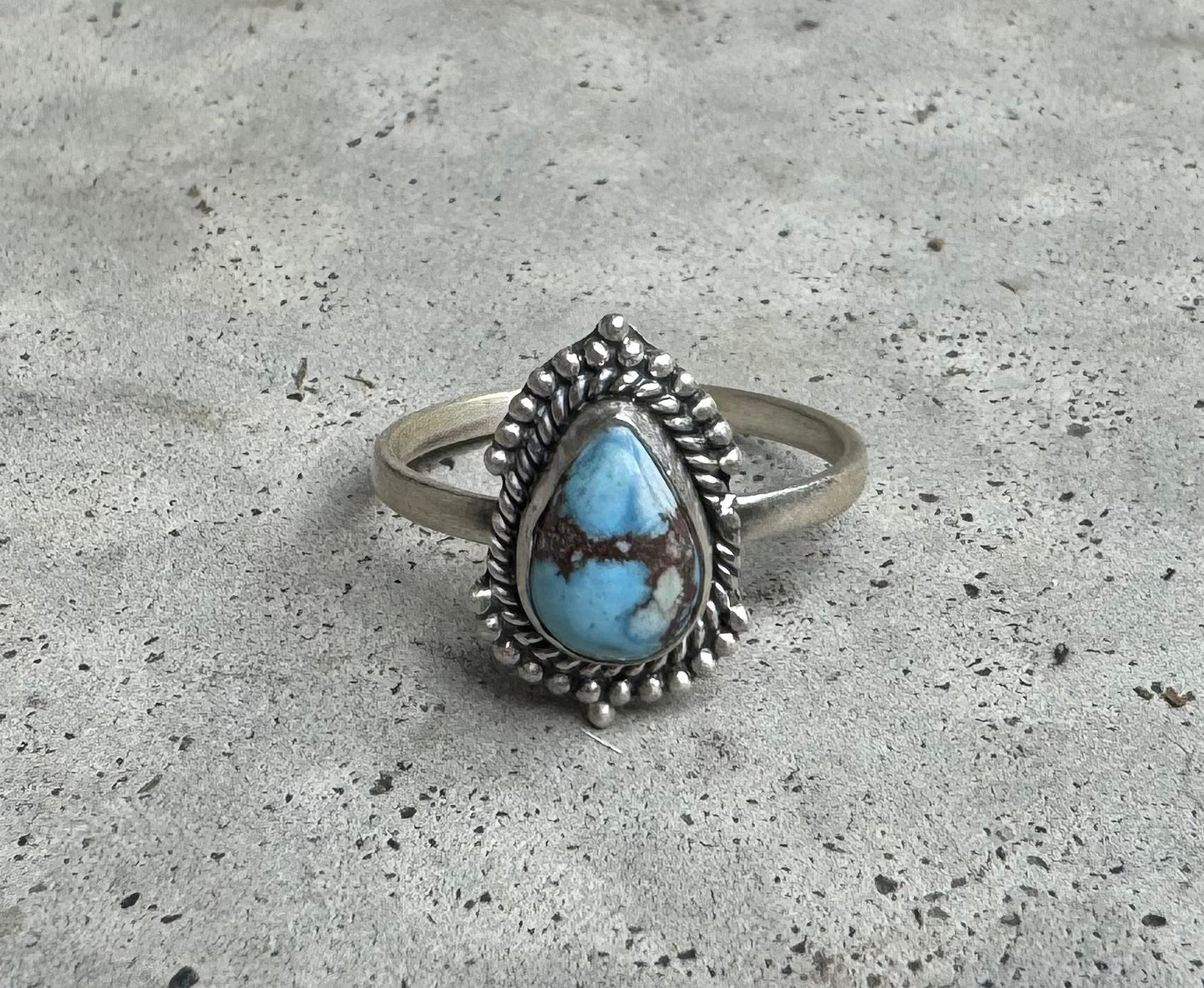 Size 9 Golden Hills Turquoise Ring