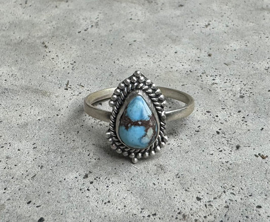 Size 9 Golden Hills Turquoise Ring