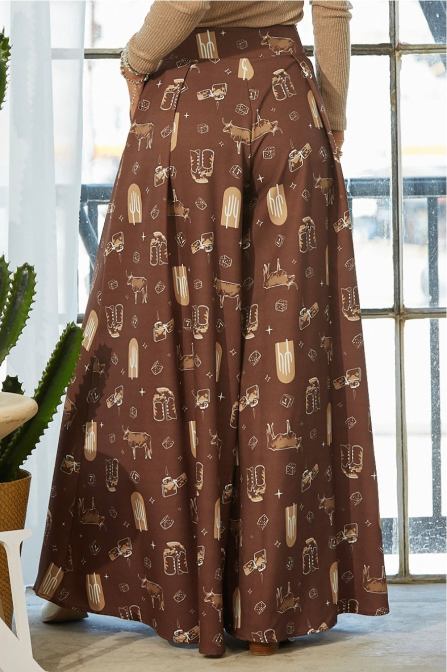 “Stock Yard Gurl” Wide Leg Pants