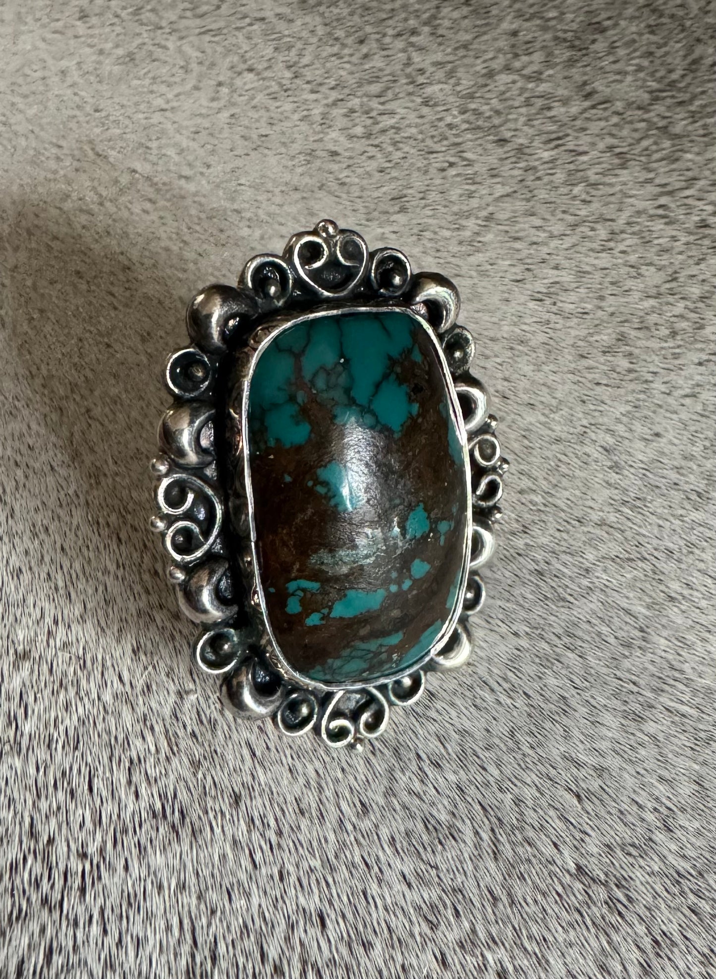 Hubei Turquoise & Sterling Silver Ring