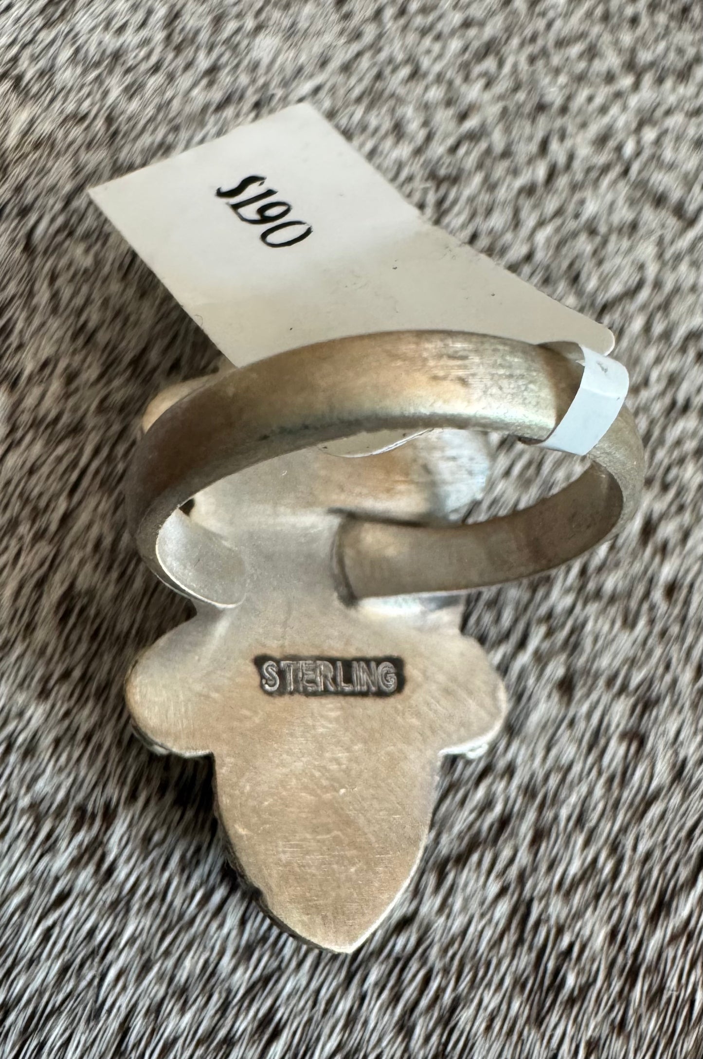 Triple Palomino Flower Crawler Ring