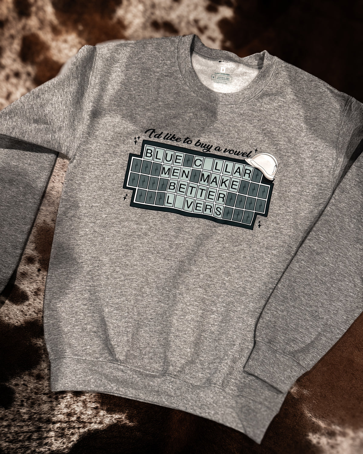 Blue collar men sweatshirt