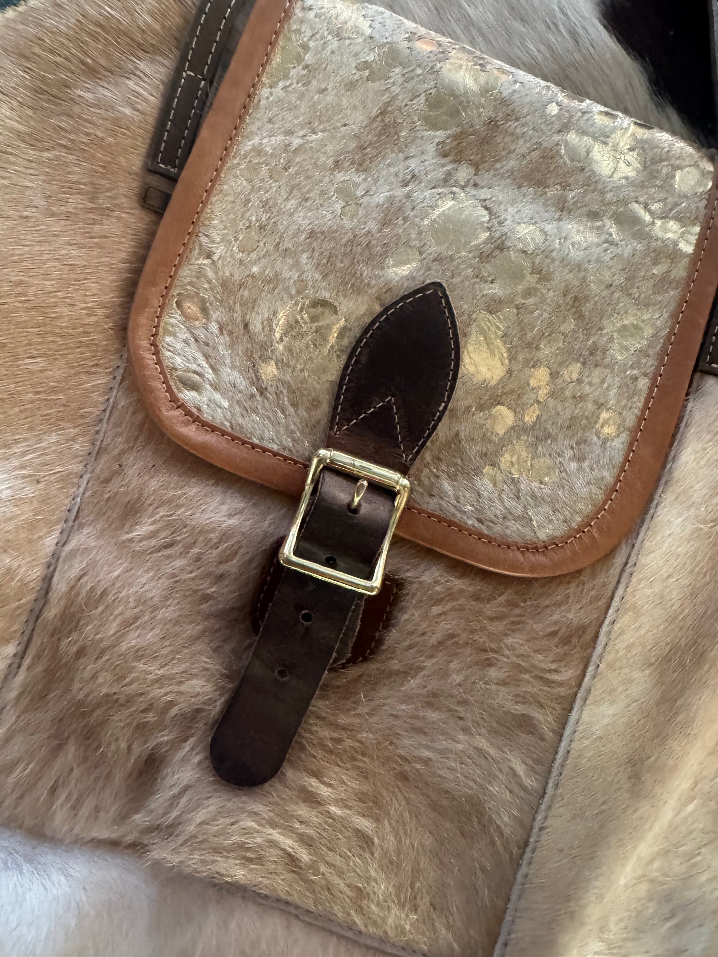 Big Mama Buckskin Cowhide purse