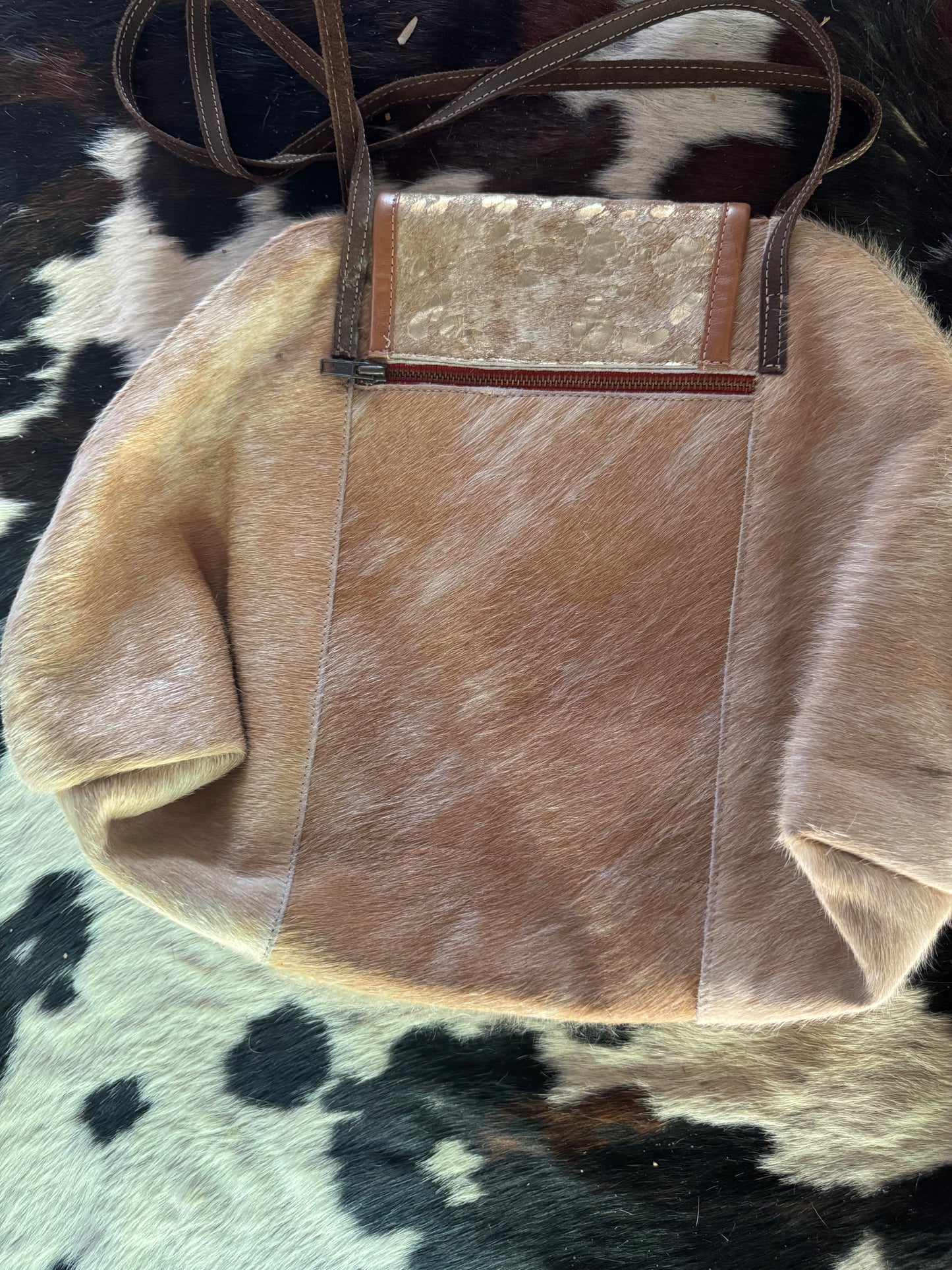 Big Mama Buckskin Cowhide purse