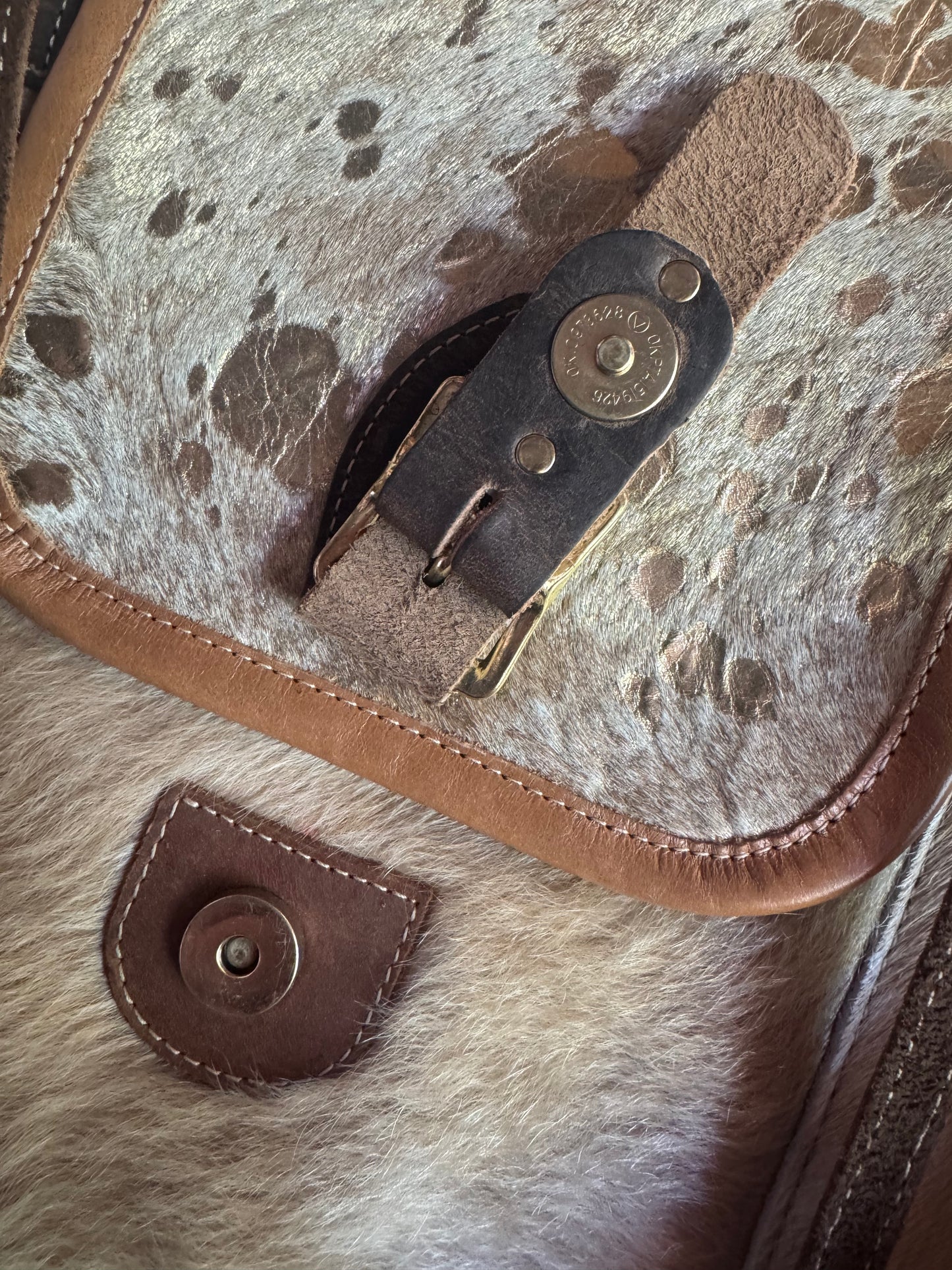 Big Mama Buckskin Cowhide purse