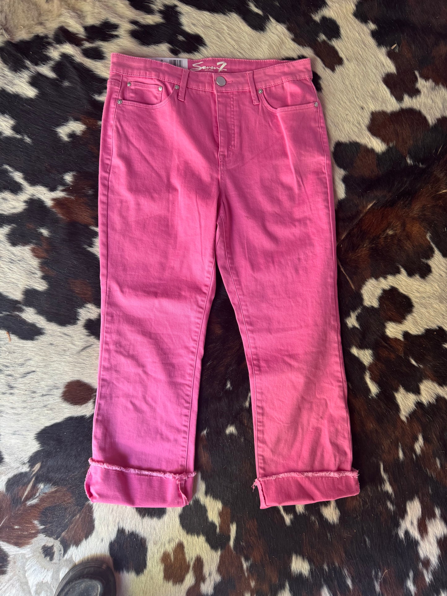 Pretty In Pink 7FAM jeans