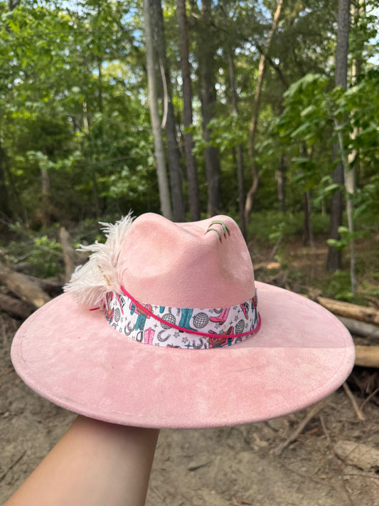 Pretty in pink cowgirl hat