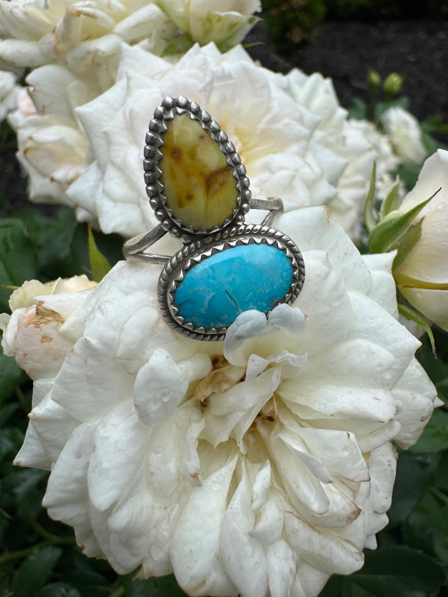 Palomino/Blue Sonoran Size 8 1/2 Ring