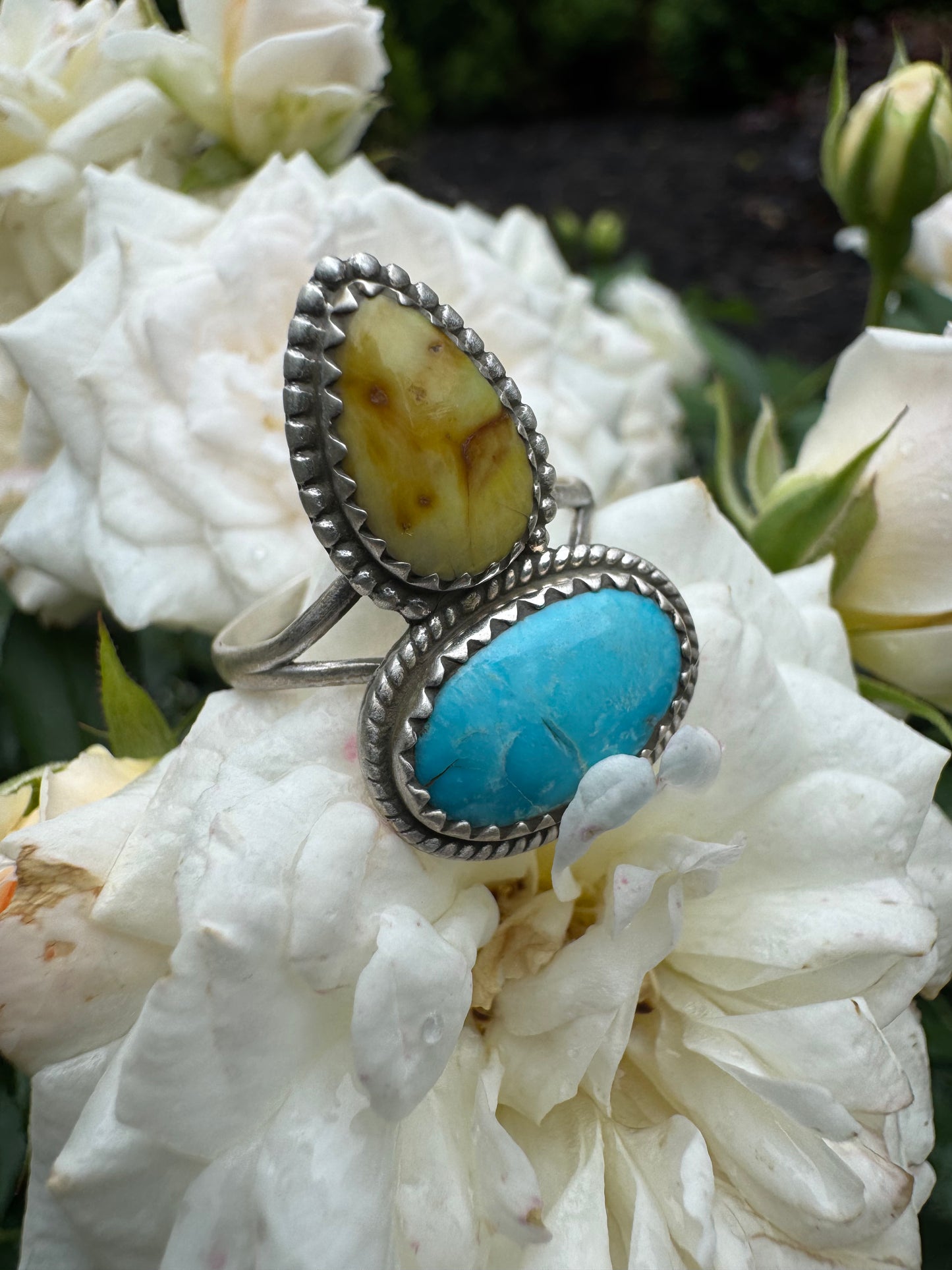 Palomino/Blue Sonoran Size 8 1/2 Ring
