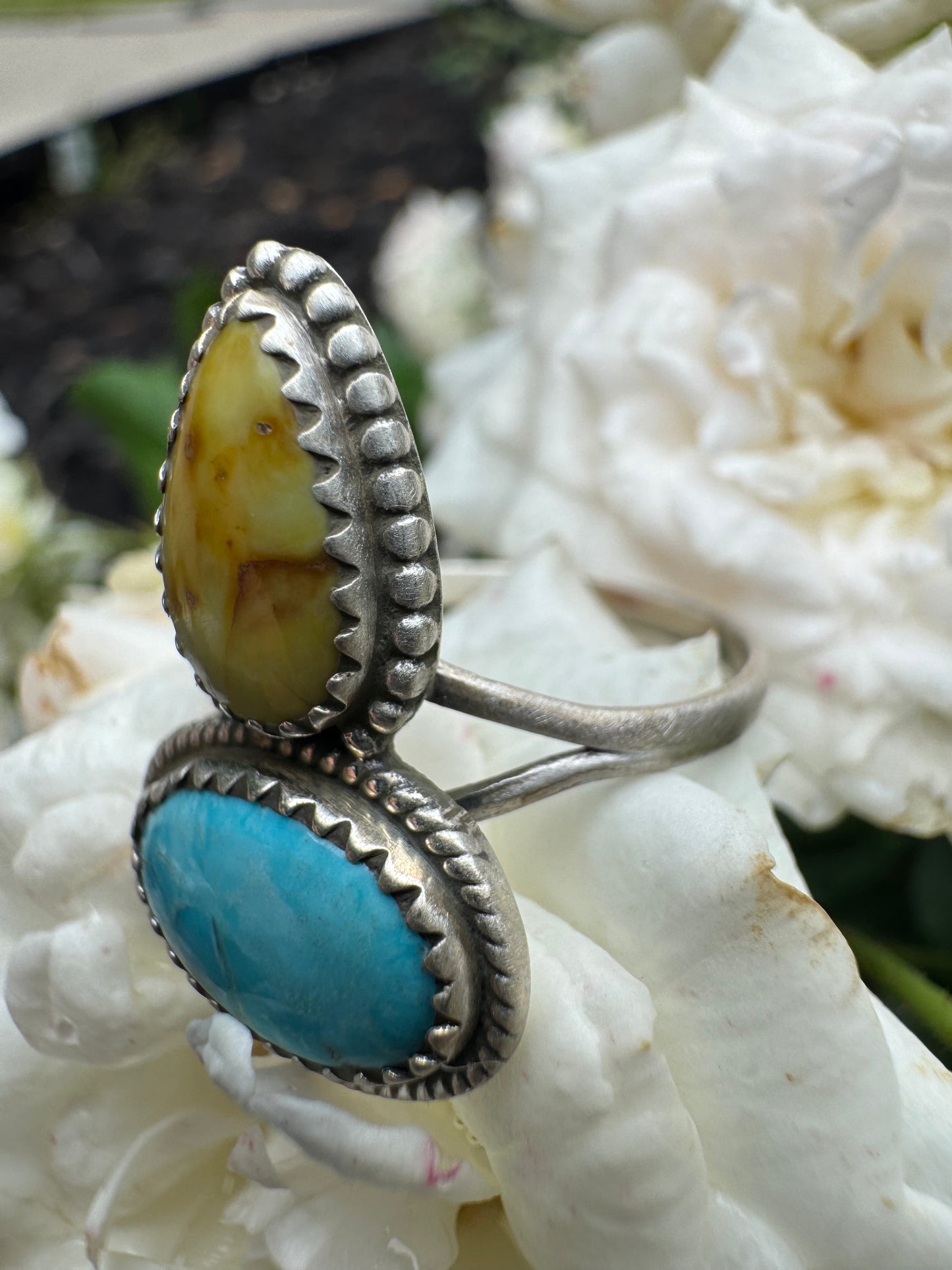 Palomino/Blue Sonoran Size 8 1/2 Ring
