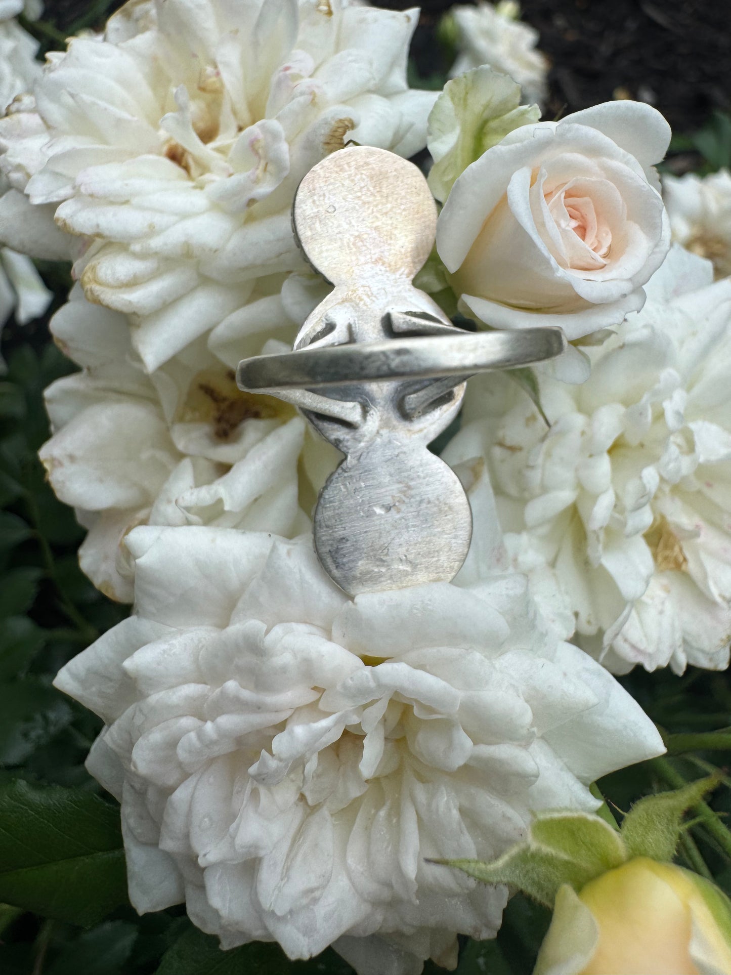 Three Layered Beauty Size 8 Crawler Ring