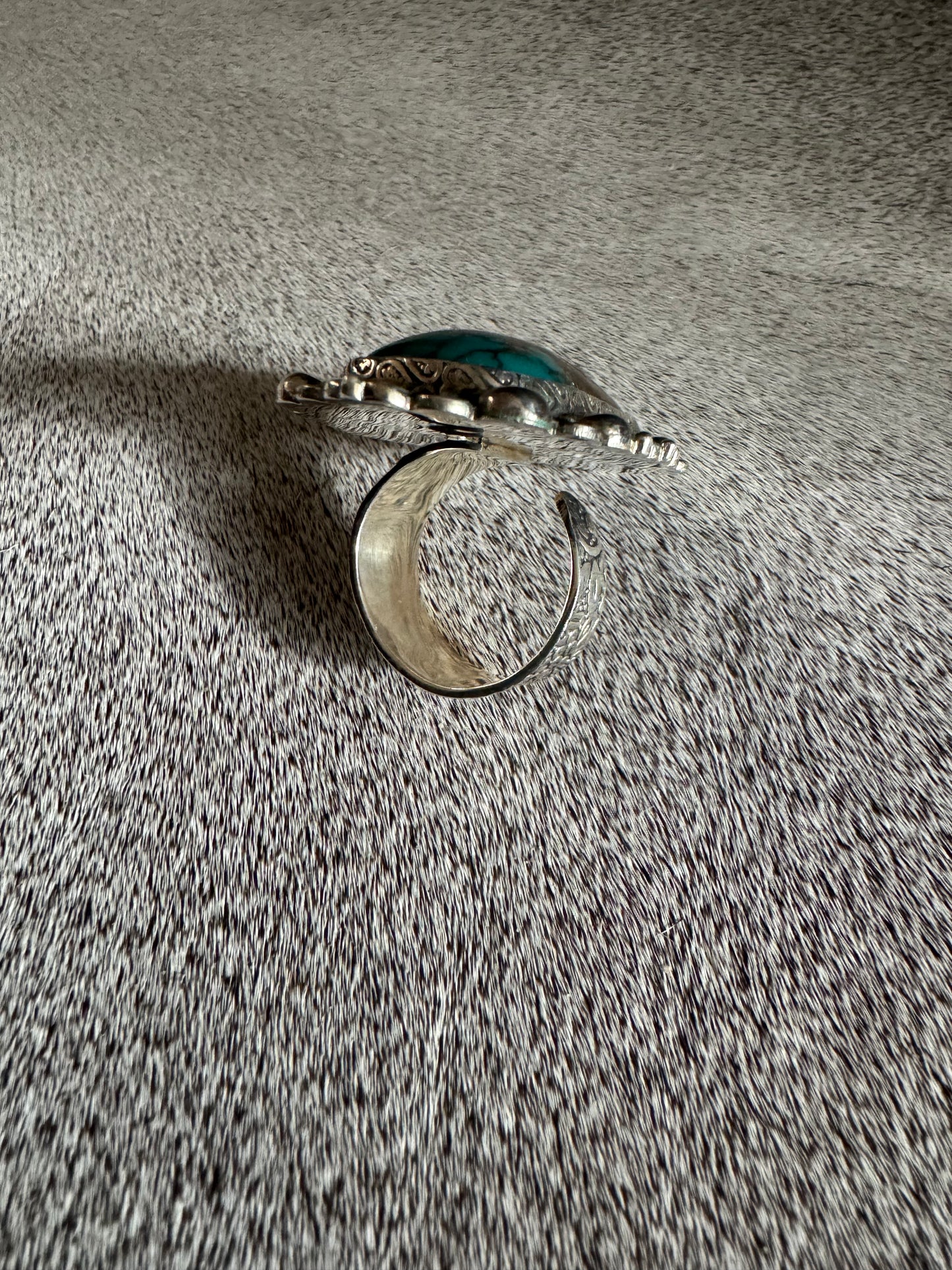Hubei Turquoise & Sterling Silver Ring
